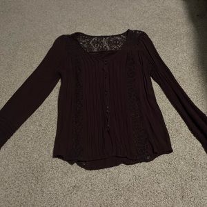 American Eagle Lace Embellished Longsleeve Top
